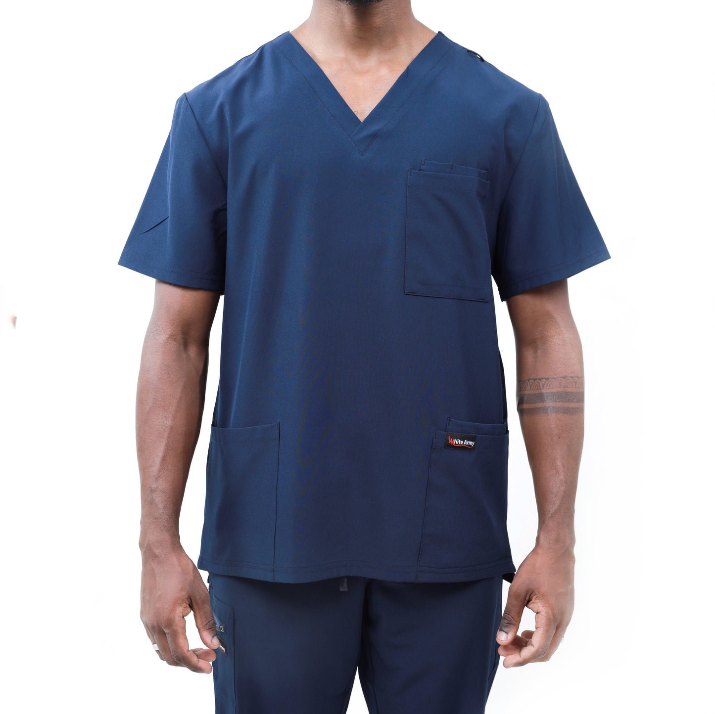 Dynamic Men Scrub Pant - WHITE ARMY