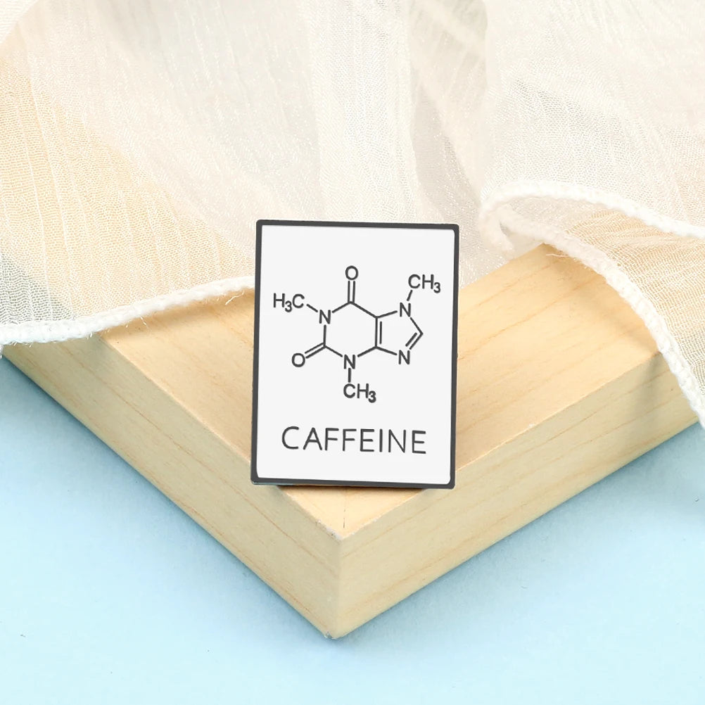 Caffeine Brooch - WHITE ARMY