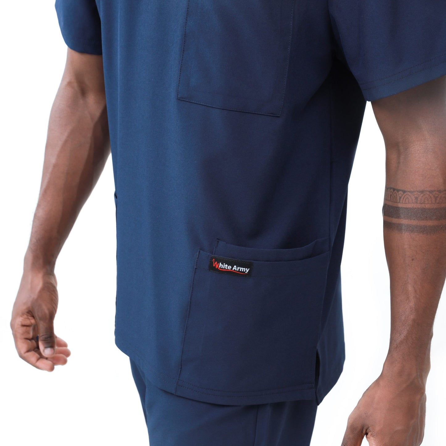 Dynamic Men Scrub Pant - WHITE ARMY