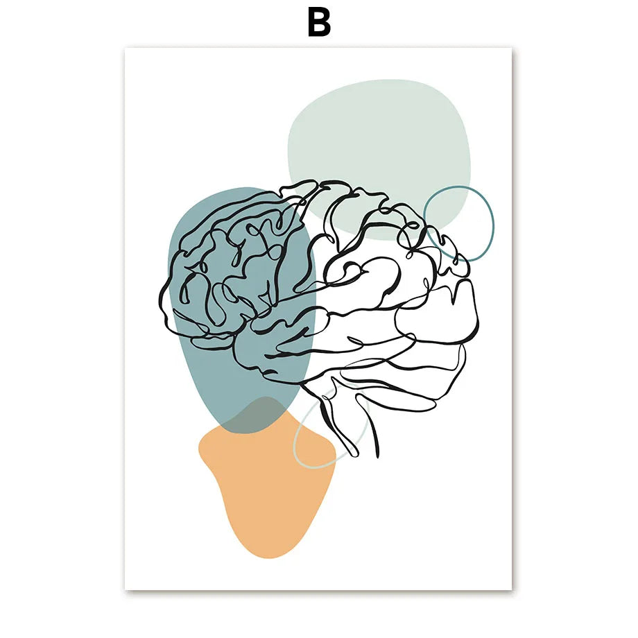 Human Brain Painting - WHITE ARMY