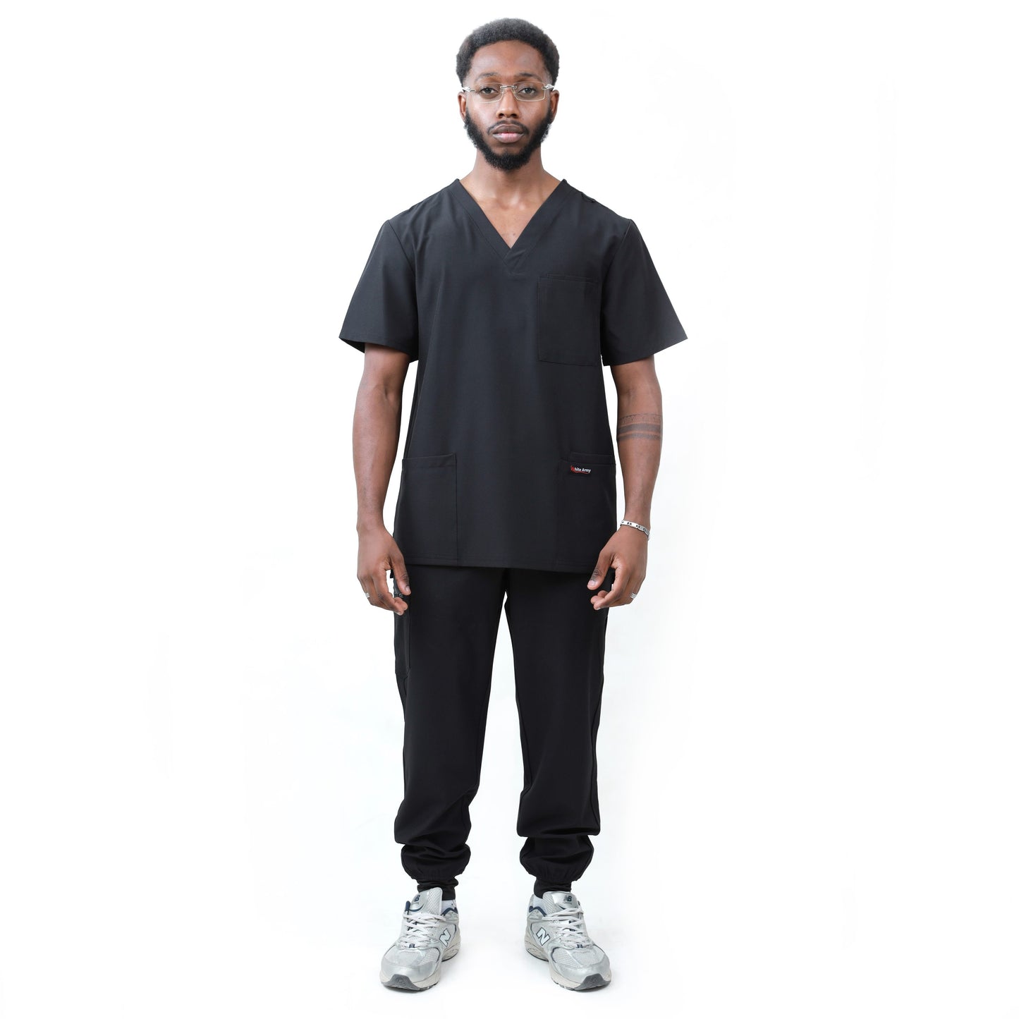 Dynamic Men Scrub Pant - WHITE ARMY