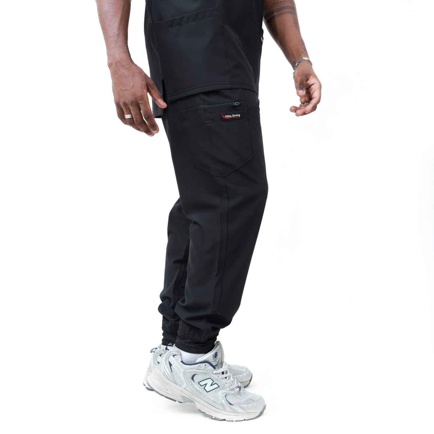 Dynamic Men Scrub Pant - WHITE ARMY