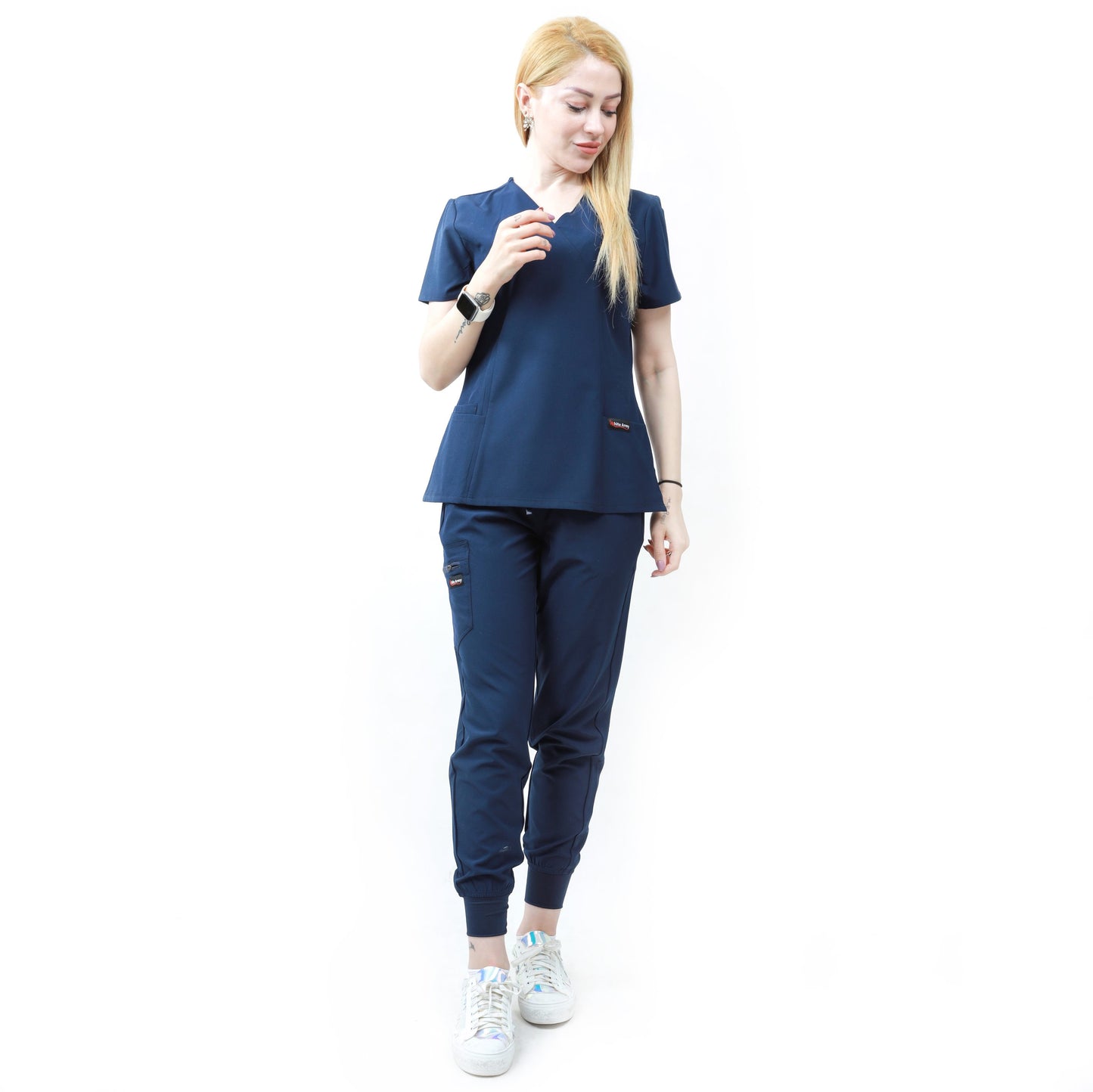 Dynamic Women Scrub Pant - WHITE ARMY