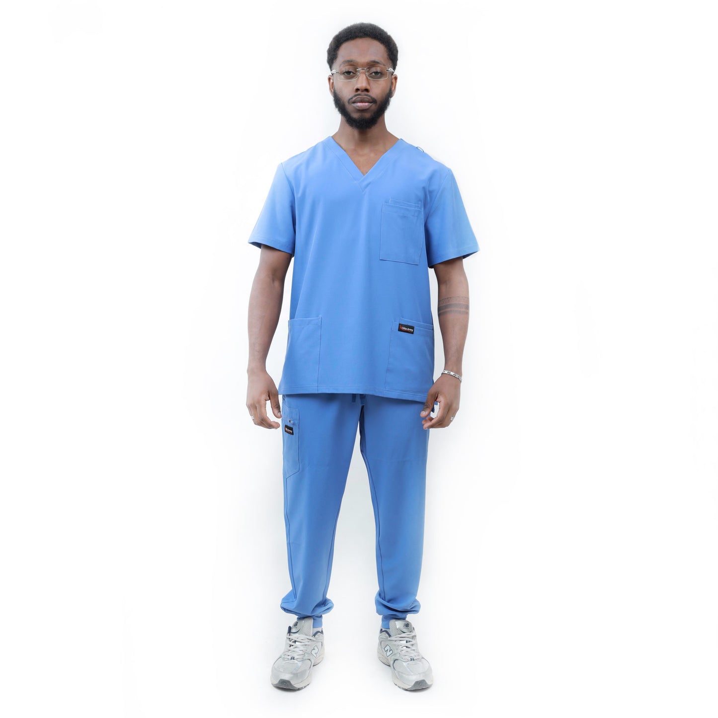 Dynamic Men Scrub Pant - WHITE ARMY