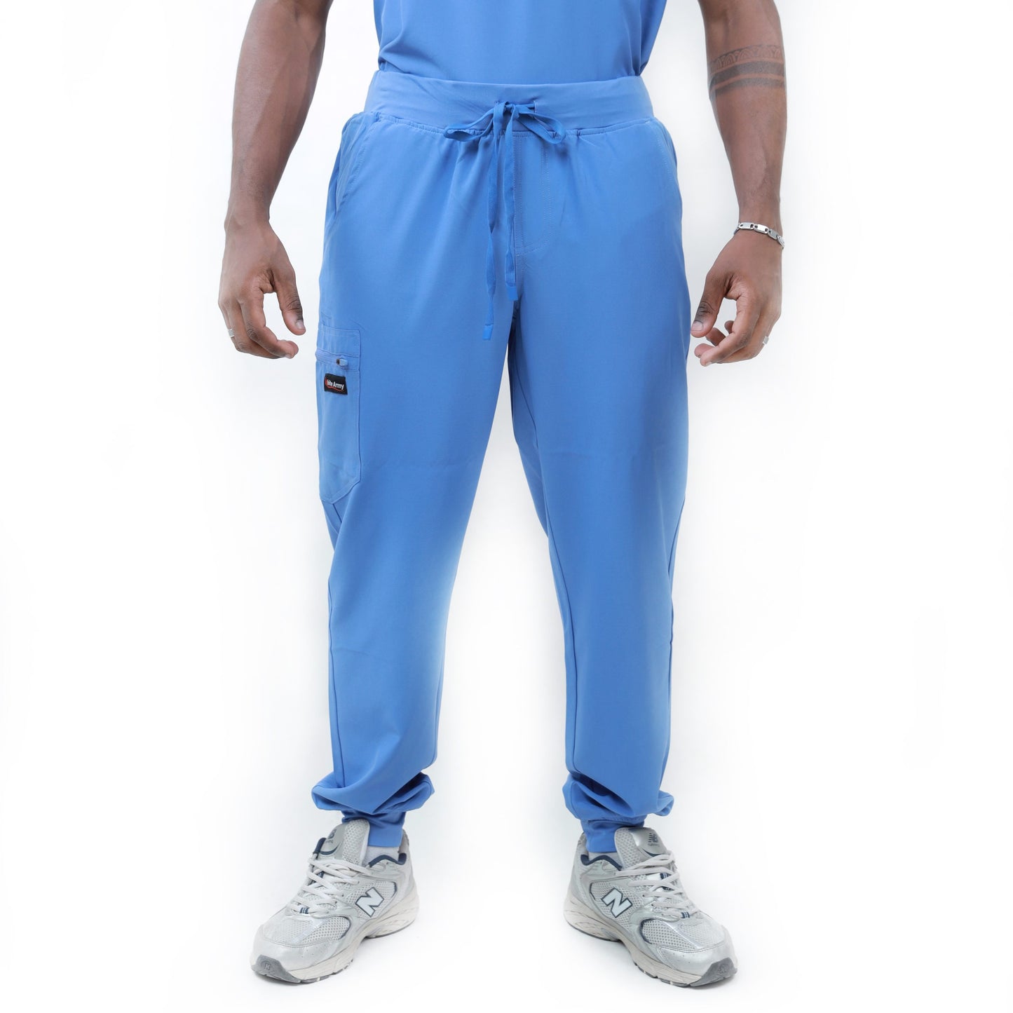 Dynamic Men Scrub Pant - WHITE ARMY