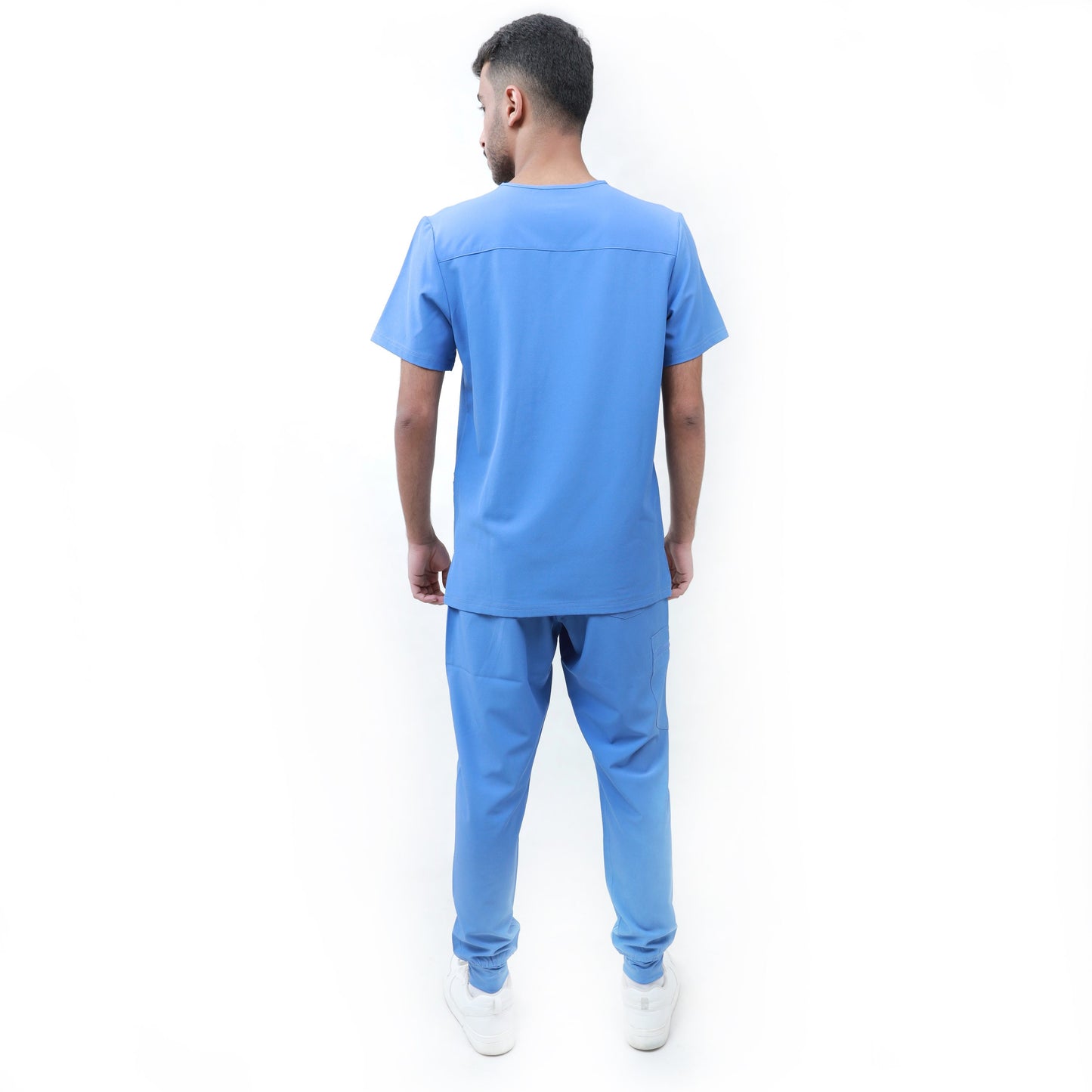 Dynamic Men Scrub Top - WHITE ARMY