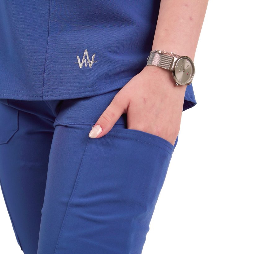 Classic Women Scrub Top - WHITE ARMY