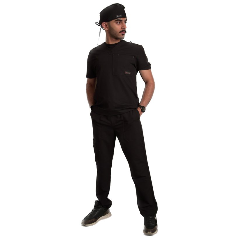 Sport Men Scrub Pant - WHITE ARMY