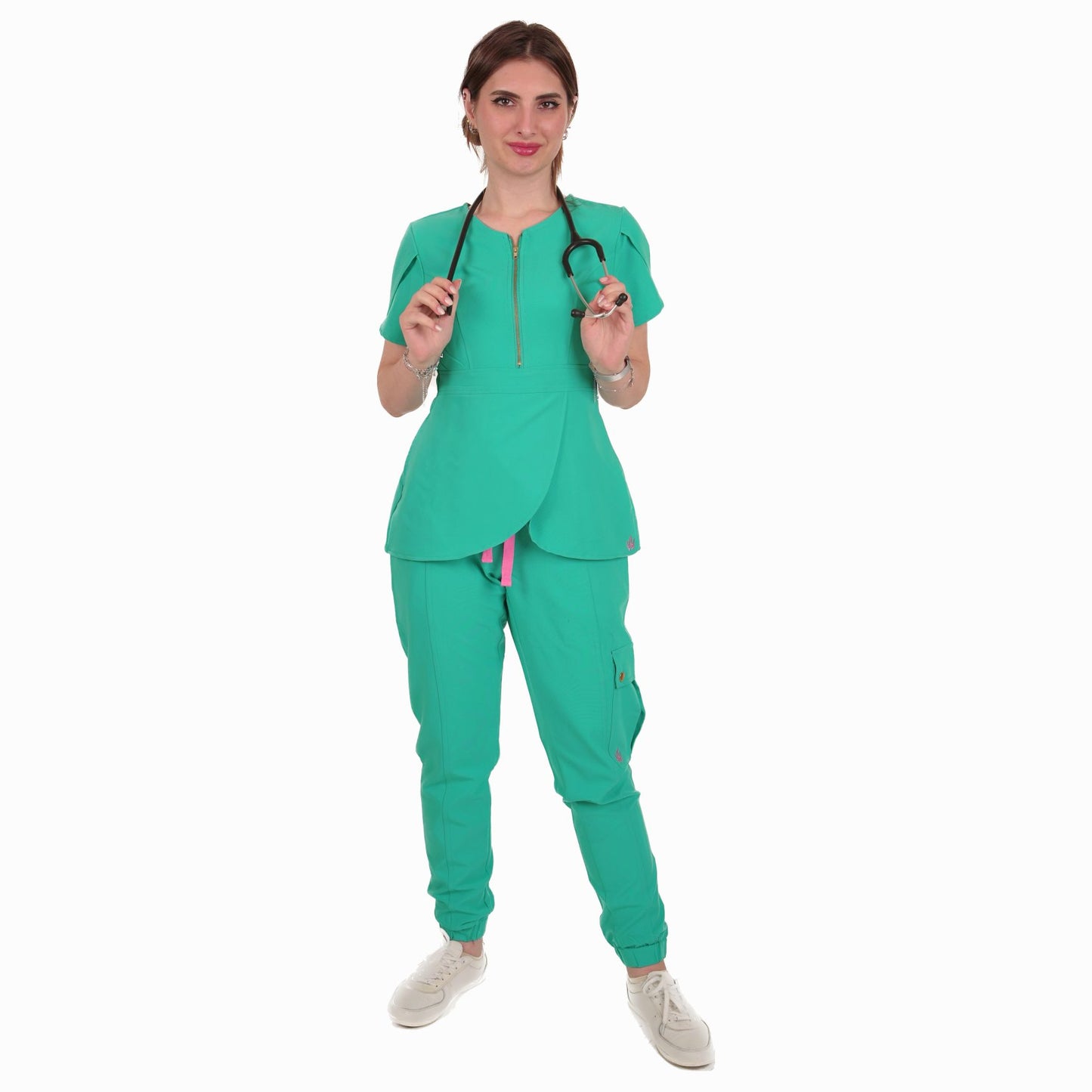 Luxe-Pro Women Scrub Pant - WHITE ARMY