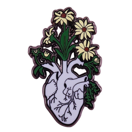 قلب زهور